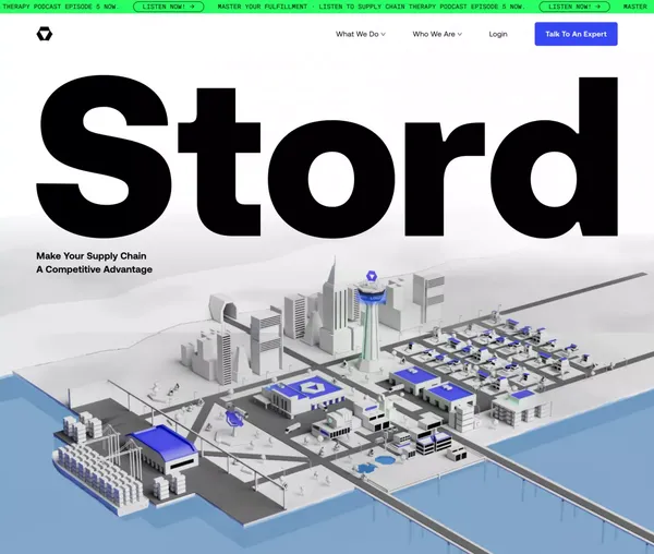 Stord | Make Your Supply Chain A Competitive Advantage - Landing design inspiration