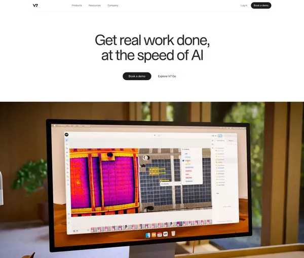 V7 | AI Document Processing & Data Labelling - Landing design inspiration