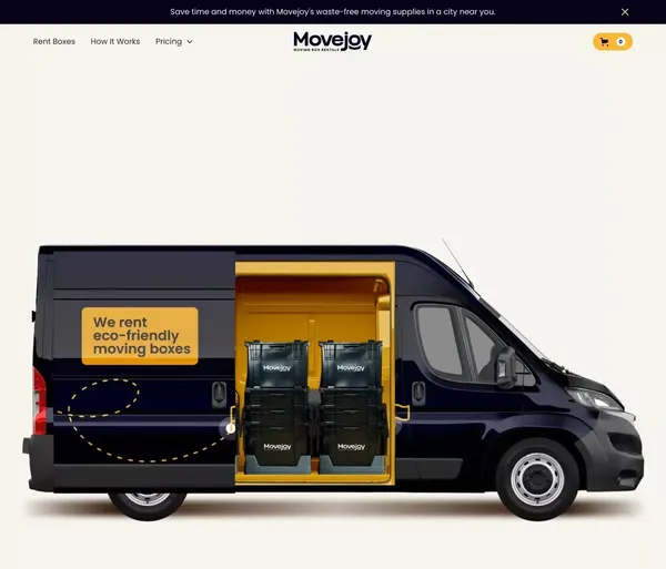 Movejoy | Rent Moving Boxes in Tampa & St. Pete and save money! - Landing design inspiration