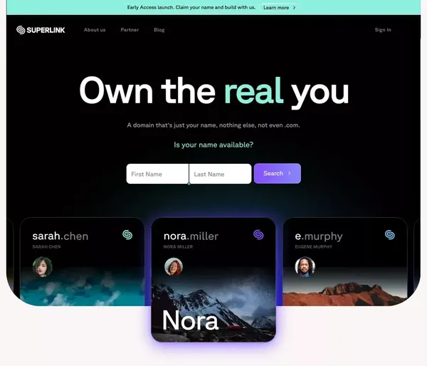 Superlink - Landing design inspiration