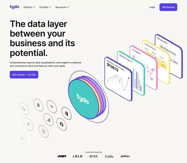 Tydo - Landing design inspiration
