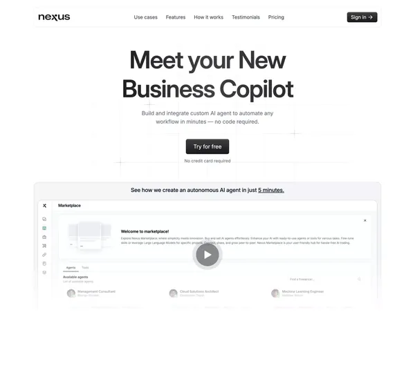 NexusGPT - Landing design inspiration