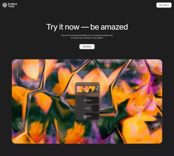 Endless Tools - Landing design inspiration