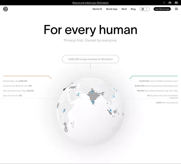 For every human - Landing design inspiration