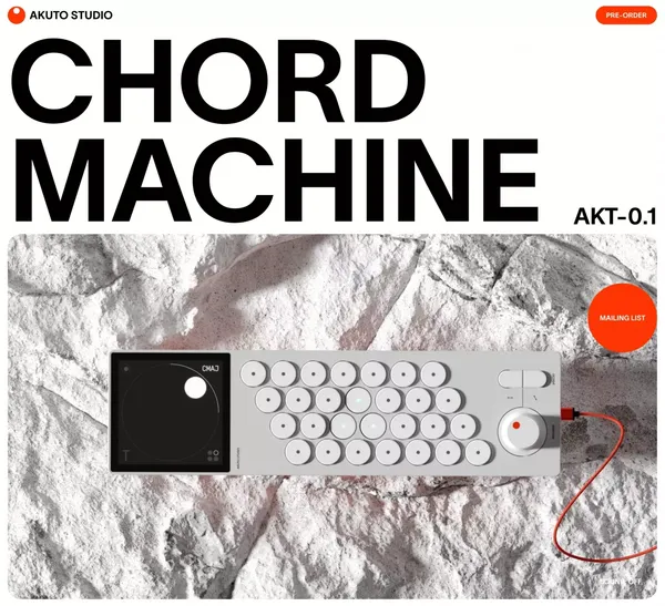 Akuto Studio · Chord Machine AKT-0.1 - Landing design inspiration