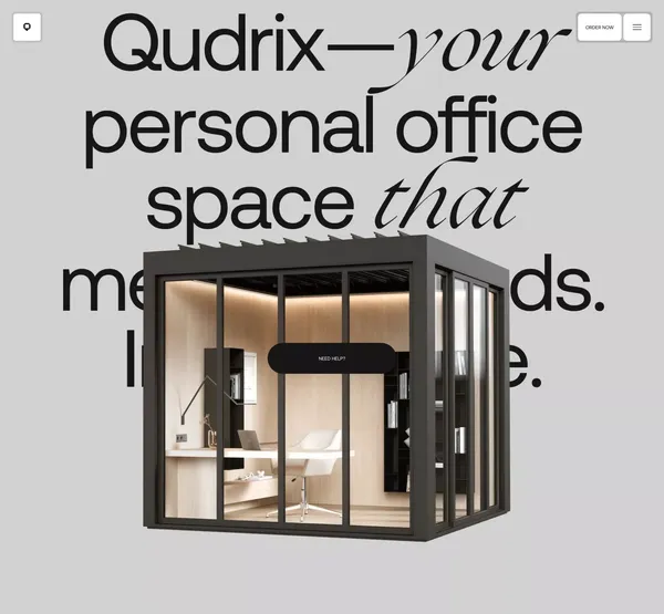 Qudrix - Landing design inspiration