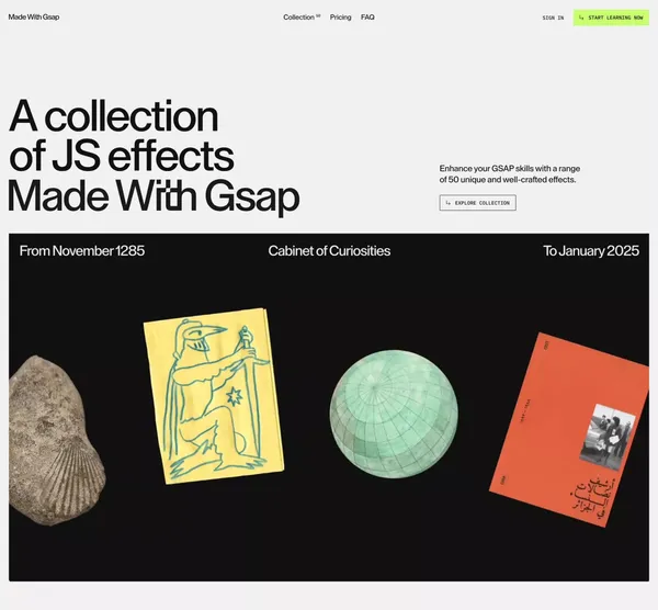 Made With Gsap - Landing design inspiration