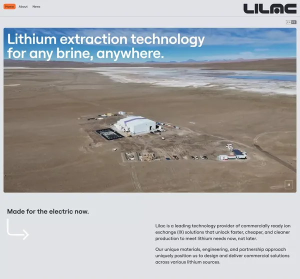Lilac | Made for the electric now - Landing design inspiration