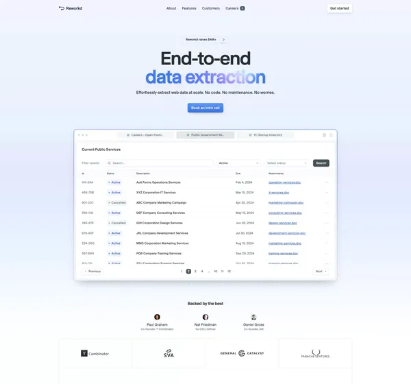 Reworkd AI - Landing design inspiration