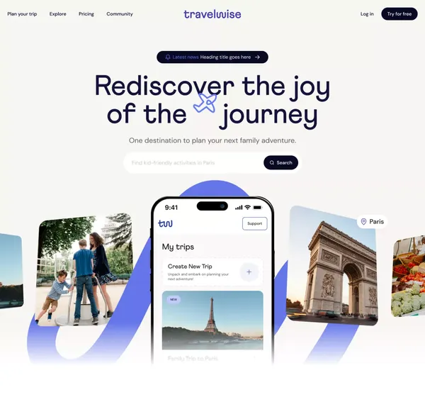 Plan Your Perfect Family Trip to Paris - Travelwise - Landing design inspiration