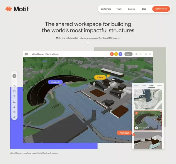 Motif - Landing design inspiration
