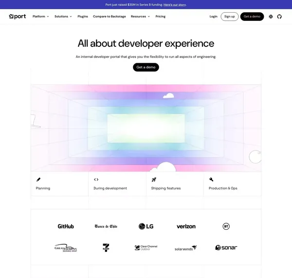Internal Developer Portal & Platform | Port - Landing design inspiration