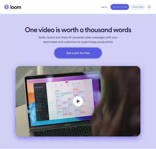 Free screen recorder for Mac and PC | Loom - Landing design inspiration