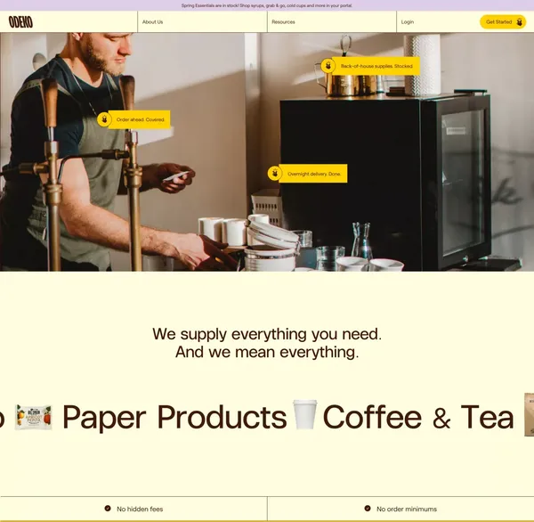 ODEKO - Landing design inspiration