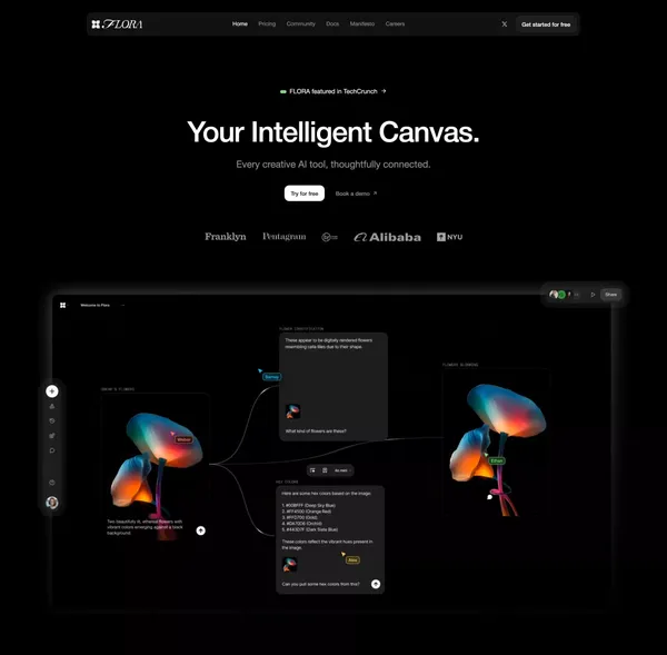 FLORA © - Landing design inspiration