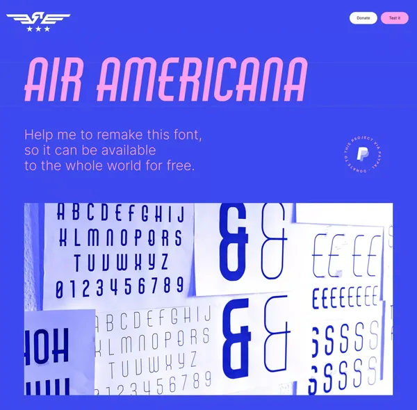 Air Americana - Landing design inspiration