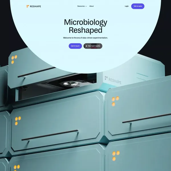 Reshape - Landing design inspiration