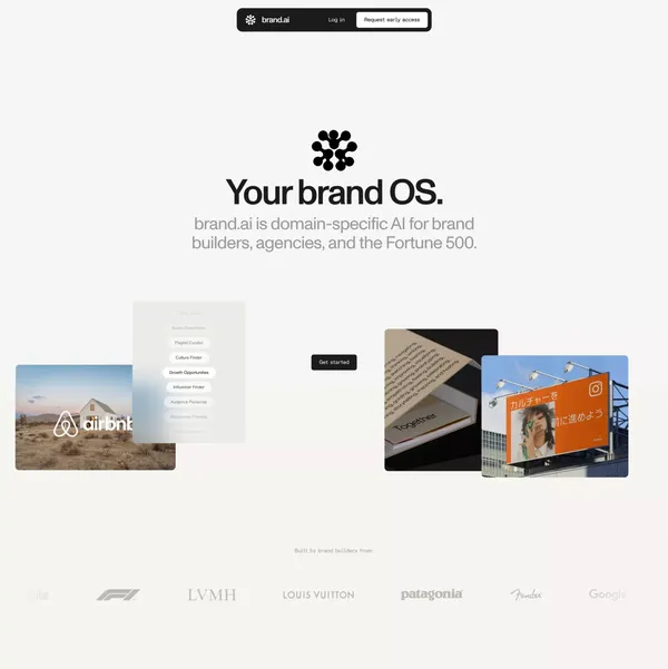brand.ai | your brand OS - Landing design inspiration