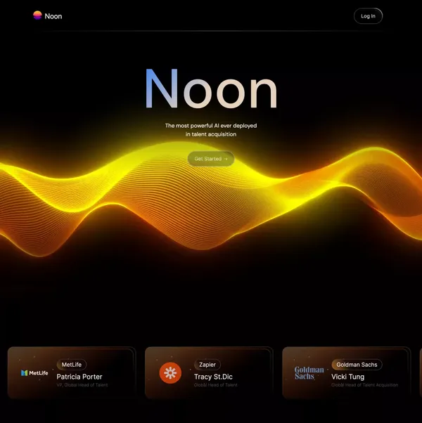 Noon | An AI teammate for every recruiting team - Landing design inspiration