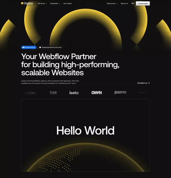 Digidop | Web Design,  Development & SEO Agency - Landing design inspiration