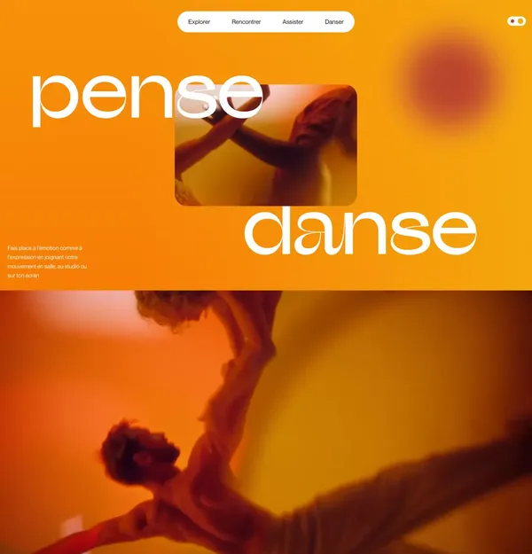 Découvrez nos artistes, oeuvres, cours et spectacles de danse - Landing design inspiration