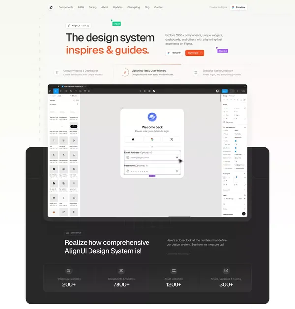 AlignUI Design System BETA - The Design System You Need - Landing design inspiration