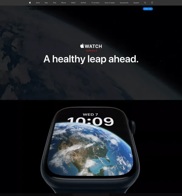 Apple Watch Series 8 - Apple - Landing design inspiration