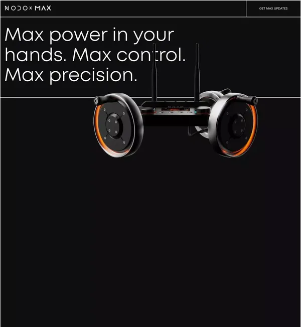 NODO x MAX | Inertia Wheels - Landing design inspiration