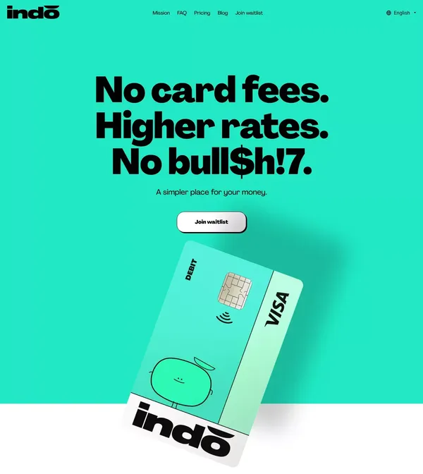 indó - Landing design inspiration