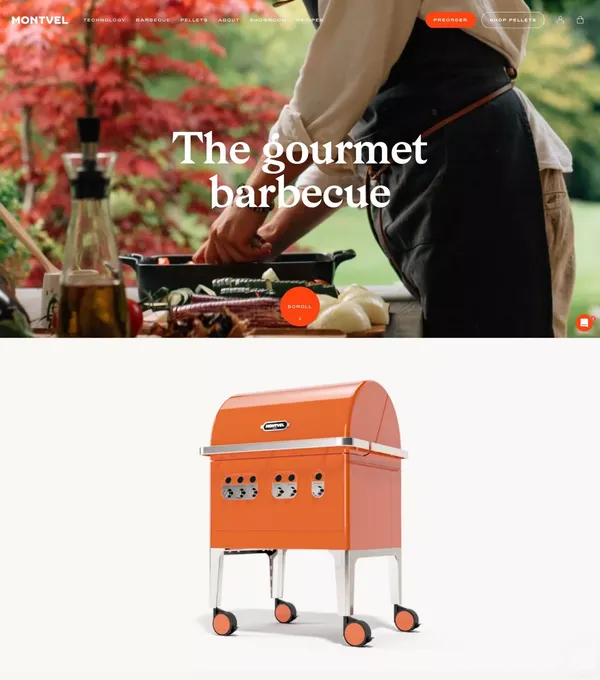 Montvel | Le Barbecue à Pellets Made in France. Granulés de Bois - Landing design inspiration