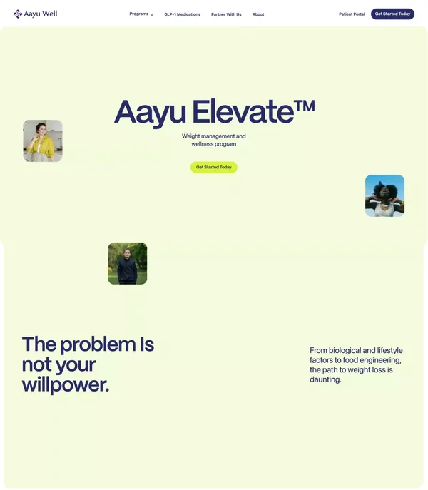 Elevate - Landing design inspiration