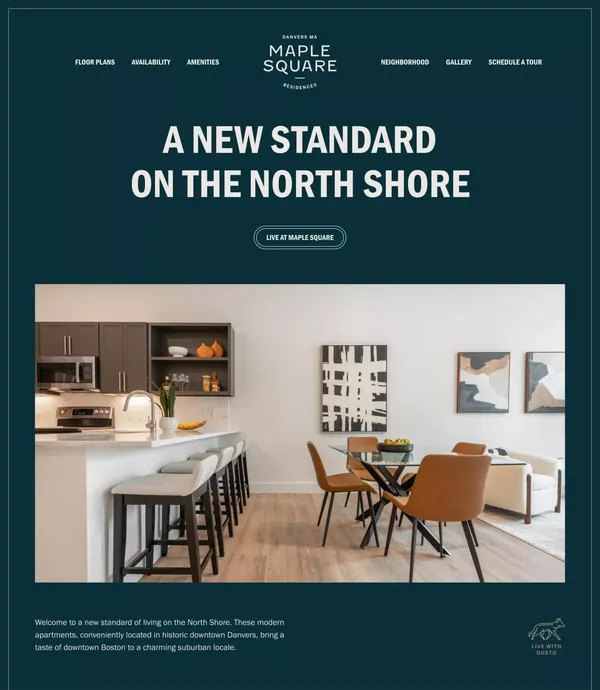 Maple Square | Home - Landing design inspiration