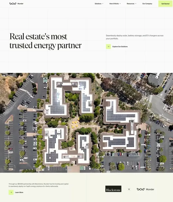 Real estate's most trusted energy partner – Wunder - Landing design inspiration