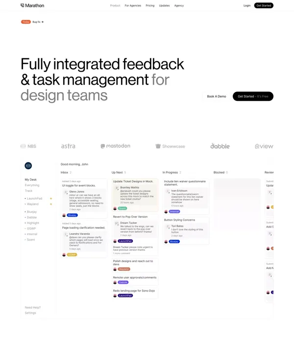 Marathon – Figma Management for Design Teams - Landing design inspiration