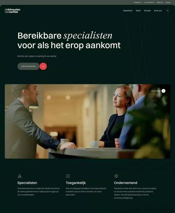 De Advocaten van Van Riet - Vastgoed & Ondernemingen - Portfolio design inspiration