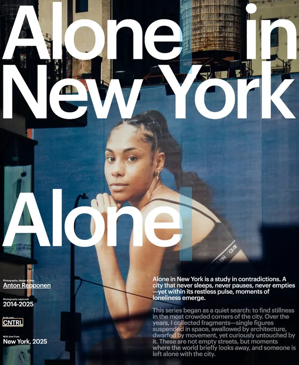 Alone in New York - Portfolio design inspiration