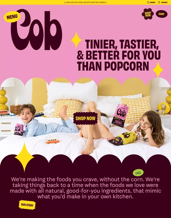COB - CORN-FREE FOOD & SNACKS – Cob - Landing design inspiration