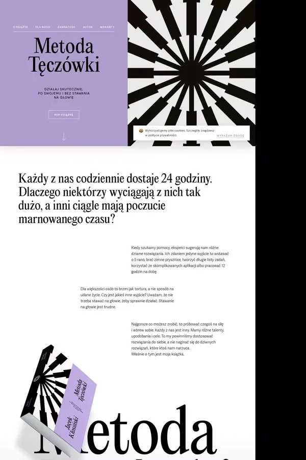 Metoda Tęczówki - website design inspiration