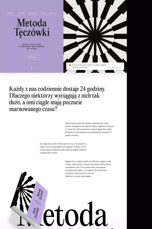 Metoda Tęczówki - website design inspiration
