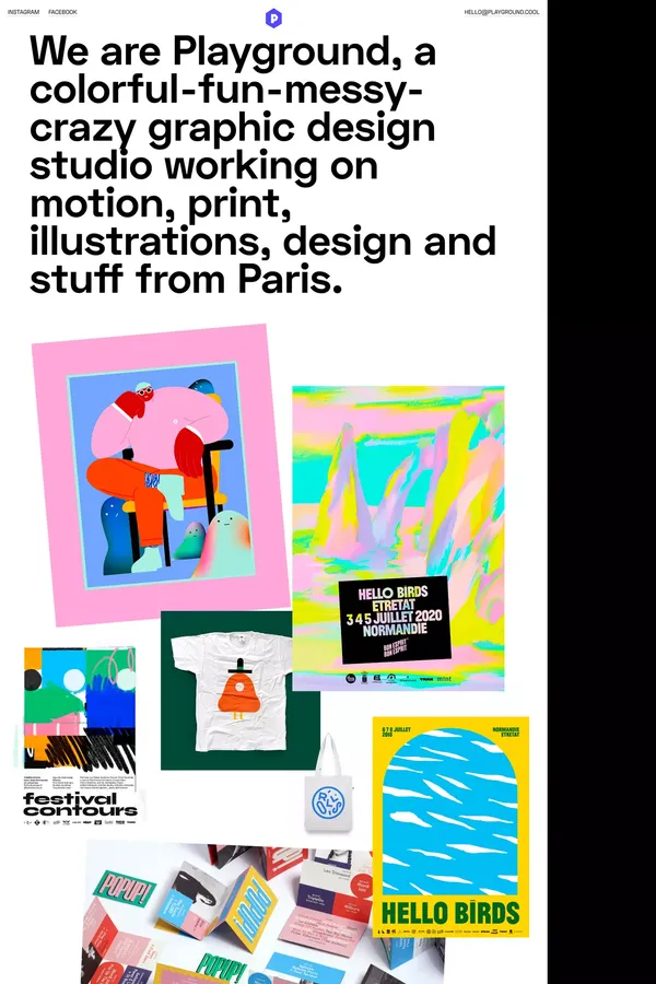 Playground Paris - Graphic Design Studio - Portfolio design inspiration
