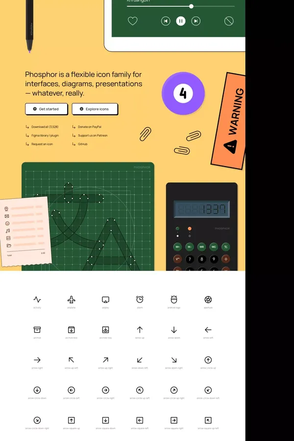 Phosphor Icons - Landing design inspiration