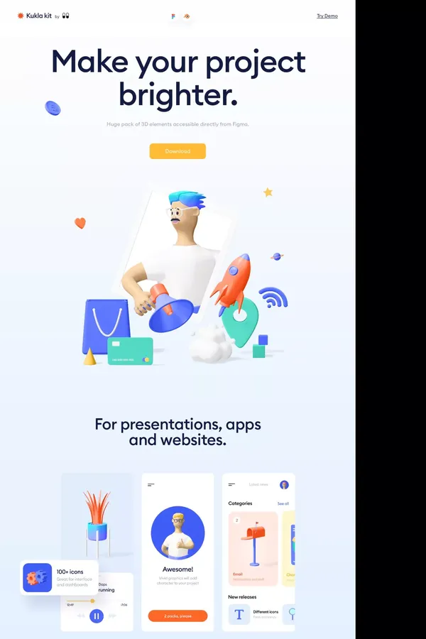 3d illustration icon kit - website design inspiration