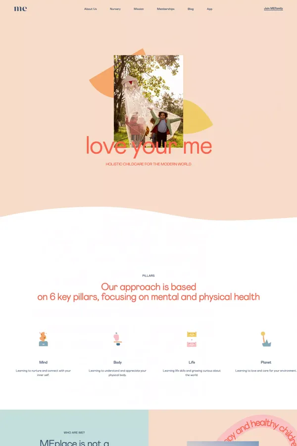 MEplace - Landing design inspiration