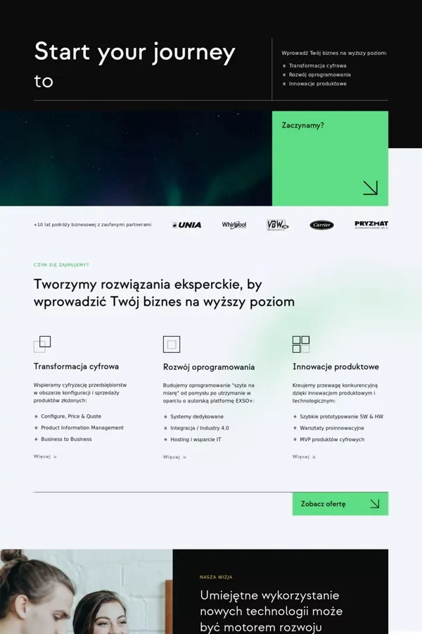 EXSO • Start your journey to the digital future - Portfolio design inspiration