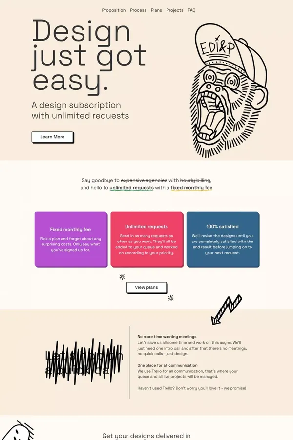 Edi & P - Design subscription studio - Portfolio design inspiration