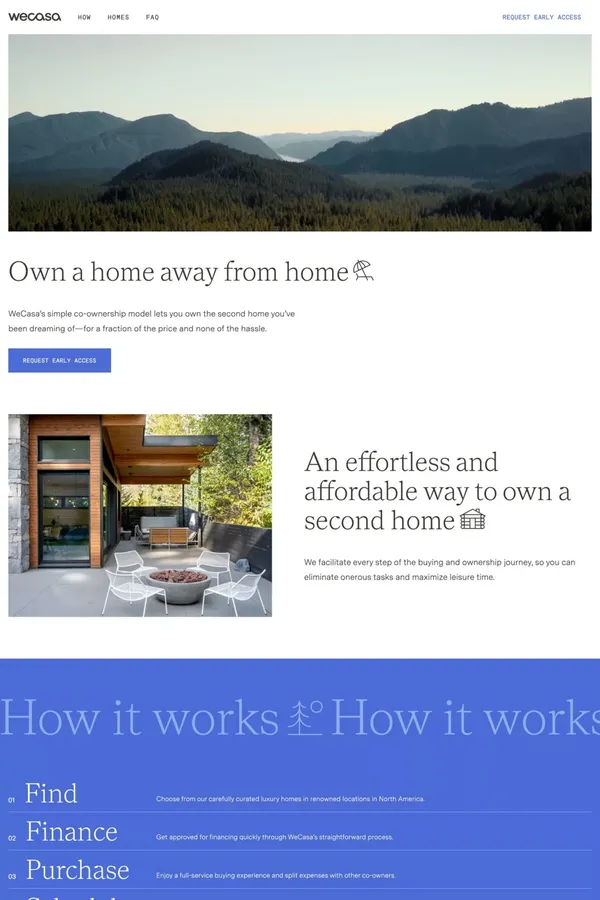 WeCasa - Landing design inspiration