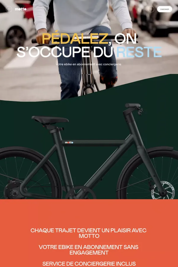 Motto - Accueil - Landing design inspiration
