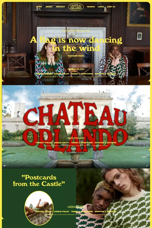 Chateau Orlando - Ecommerce design inspiration
