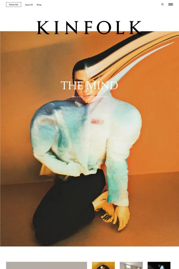 Kinfolk - Blog design inspiration