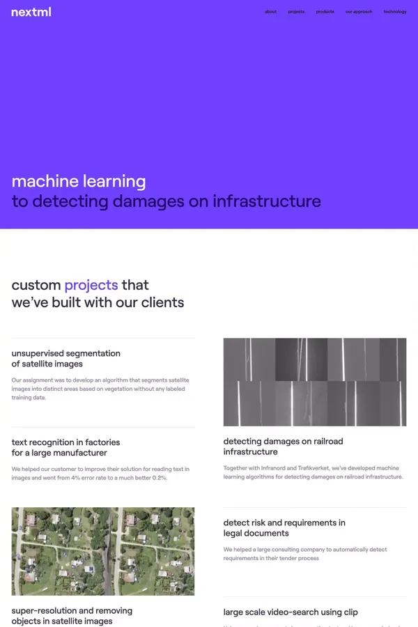Nextml - Machine Learning - Portfolio design inspiration